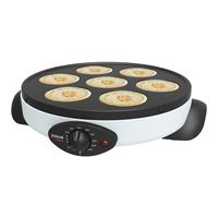Elektrischer Crêpes-Maker Multifunktionaler Antihaft-Roti-Maker Chapati Kleiner Runder Süßer Kuchen Sesam-Kürbis-Torte Pfannkuchen-Hersteller