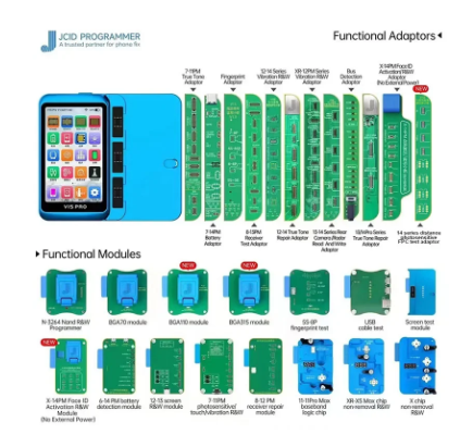 JCID V1S Pro BGA315 110 70 Nand Programmer HDD SN Data Read Write Repair for IPhone 6 to 16 NAND Flash Programmer