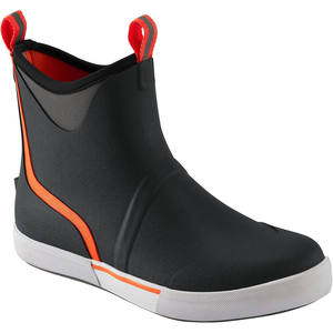 Bottes de pont imperméables <span class=keywords><strong>pour</strong></span> hommes, bottes de pluie à la cheville, chaussures de pêche en caoutchouc antidérapantes avec doublure respirante <span class=keywords><strong>pour</strong></span> la navigation de plaisance - Product Image 3