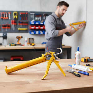 Pistolet à silicone professionnel rotatif manuel 9 pouces, outil de calfeutrage de <span class=keywords><strong>construction</strong></span> en matériaux de qualité, outils de manipulation - Product Image 1