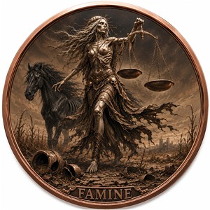 Pièce de monnaie en cuivre pur 999 de 1 oz, série Sportive Quatre Chevaliers de l'Apocalypse, couleur, haute relief, UV 3D, édition de collection - Product Image 4