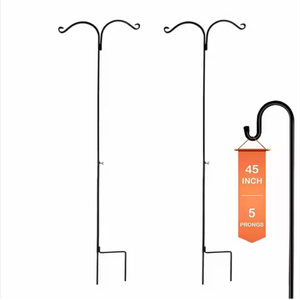 Gancho Solar Ajustable de 5 Puntas <span class=keywords><strong>para</strong></span> Lámparas Solares, Poste de Acero Galvanizado <span class=keywords><strong>para</strong></span> Comederos de Pájaros, Cable de Alto Rendimiento <span class=keywords><strong>para</strong></span> Suministros de Jardín Exterior - Product Image 1