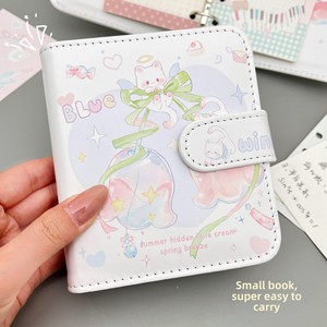 Carnet à feuilles mobiles M5 Bellflower - Cadeau portable, compact et élégant, mini carnet en cuir PU détachable avec fermeture magnétique - Product Image 3