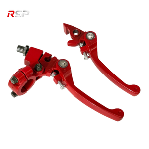 Juego de Palancas de Freno y Embrague Plegables de Aluminio CNC RSP, Diseño de Pivote Ajustable, Universal para Motocicleta, Motocross, Dirt <span class=keywords><strong>Bike</strong></span>, ATV - Product Image 3
