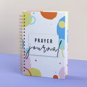 B5 Spiral Printing Custom Muslim Christian Daily Bible Prayer Journal For Women