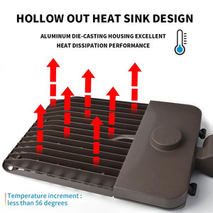 Sản lượng cao dẫn ánh sáng đường phố 100W IP66 không thấm nước shoebox đường đèn cho con đường và các ứng dụng ngoại ô - Product Image 2