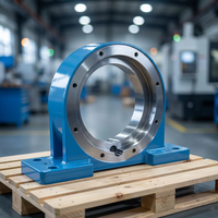Boîtier de palier de précision usiné CNC sur mesure, capot de palier sur pied, siège de palier en acier Ø 400 mm, pièces de rechange OEM