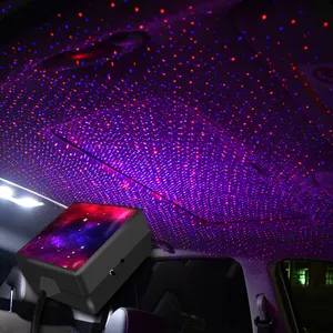 침실 자동차와 거실을위한 C208 별이 빛나는 하늘 야간 조명 스타 프로젝터 2 in 1 음악 컨트롤 로맨틱 라이트 스타