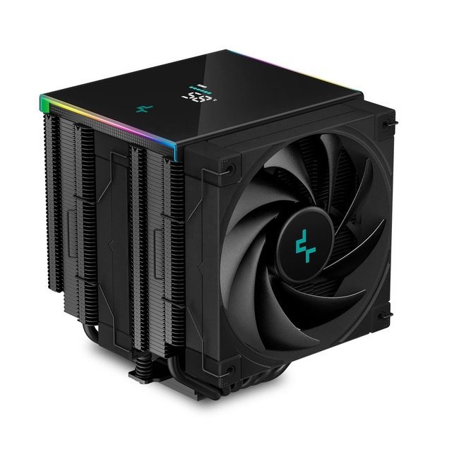 DeepCool AK620 Digital CPU Air Cooler Mighty 260w TDP 6 Copper Heatpipes Dual-Tower with Status Display Screen Performance Fan