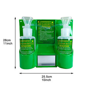 Station de lavage oculaire d'urgence murale portable DIY avec bouteilles ABS écologiques de 500 ml, design léger et compact - Product Image 2