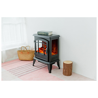 Chauffage d'appoint portable miniature à chauffage rapide 3 côtés 23'' pour intérieur, foyer électrique