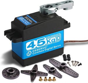 Servo de Alto Torque 45KG con Motor Sin Núcleo, Engranaje Metálico Digital y de Acero Inoxidable, Servo <span class=keywords><strong>Arduino</strong></span> para Robótica DIY, Coche RC - Product Image 1