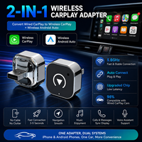 Adaptateur sans fil USB-C Kaiwo Mini 2,4/5 GHz avec prise en charge CarPlay et Android Auto, certifié FCC/CE