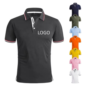 Uniforme de travail personnalisé de haute qualité Coton uni vierge Polyester Sports Hommes d'affaires Employé Polo de golf avec logo brodé - Product Image 1