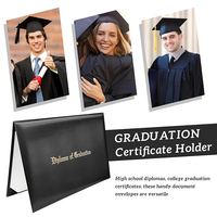 JYL Vente à Chaud A4 Titulaire du Certificat de Diplôme Couverture de Graduation avec Logo Gaufré Papier Matériel