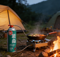 Bonbonne de gaz butane de qualité industrielle, carburant longue durée, non toxique, haute efficacité de combustion pour le camping, la randonnée et les pique-niques