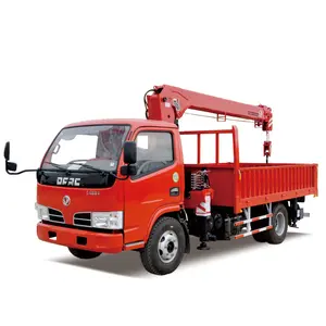 Bester Preis 5 Tonnen Lkw-Ladung hydraulischer Kran Gerader Ausleger mobiler Lkw-Betriebskran zu verkaufen