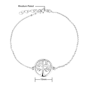 Bijoux fins <span class=keywords><strong>arbre</strong></span> <span class=keywords><strong>de</strong></span> <span class=keywords><strong>vie</strong></span> breloque <span class=keywords><strong>Bracelet</strong></span> réglable en <span class=keywords><strong>argent</strong></span> Sterling 925 disque délicat <span class=keywords><strong>arbre</strong></span> généalogique pendentif <span class=keywords><strong>Bracelet</strong></span> pour les femmes - Product Image 4