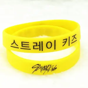 Custom design Stray Kids Wrist band Charm accesorios silicone bracelet for kpop Star straykids wristband