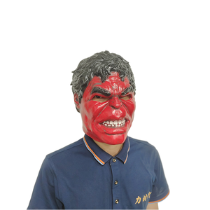 Al por mayor látex rojo <span class=keywords><strong>Hulk</strong></span> casco máscaras realistas Cosplay nuevo Avenger superhéroe disfraz para fiesta de Halloween - Product Image 3