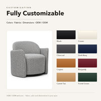 Fauteuil club moderne en tissu pied-de-poule, dossier rond, revêtement tissé, chaise à carreaux noir et blanc, pour hall d'hôtel et sièges commerciaux