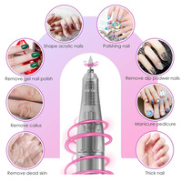 Lime à ongles électrique et polisseuse, outil de manucure avec coffret cadeau
