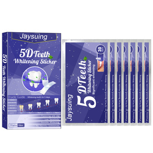 Bandes blanchissantes JAYSUING pour les dents, vente en gros, usage quotidien, bandes blanchissantes <span class=keywords><strong>5D</strong></span> pour éliminer les taches - Product Image 1