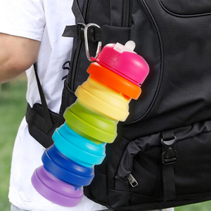 Nouvelle Arrivée Certifiée – Bouteille d'Eau Pliable en Silicone Sans BPA, Style Classique pour Enfants - Product Image 6