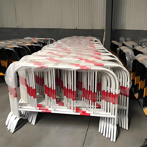 Anti Rust Temporary Pedestrian Barricades Galvanized Steel Crowd Control Barriers <strong>Covers</strong> <strong>Fencing</strong> <strong>for</strong> Concert Public Events - Product Image 2