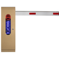 Barrière de parking ZENTO à bras droit avec télécommande automatique et lumière d'avertissement LED pour la sécurité des véhicules