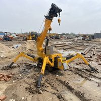 Mini-grue araignée électrique compacte, capacité de charge de 1,2 tonne, certifiée CE pour levage en intérieur
