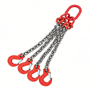 Cadena de acero al manganeso G80 de 8 mm para eslingas, de alta resistencia, longitud personalizable, cadena de eslinga de cuatro patas - Product Image 2