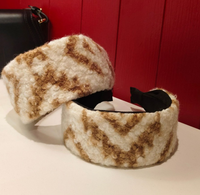 Verdicktes & Verbreitertes Plüsch-Stirnband für Winter-Hochzeiten & Ostern - Modisches Retro-Design Warmes Haaraccessoire