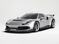 Lèvre avant en fibre de carbone sèche de style PK de haute qualité pour kit carrosserie Ferrari 296