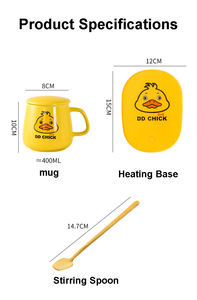 Tazza da Caffè in Ceramica a Forma di Cuore, Grande Bicchiere da Viaggio per Auto, Tazza Tiki per Acqua e Birra da 15 Once, Mini Tazza da Birra Animale Satinata - Product Image 4