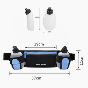 Custom <strong>Sports</strong> Outdoor Neoprene <strong>Waterproof</strong> Marathon Running Hydration Belt Waist Pack <strong>Bag</strong> with Two <strong>Water</strong> Bottle Holder - Product Image 2
