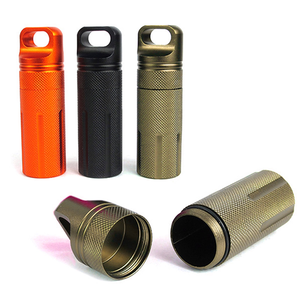 Premium Aluminum Pill Box Waterproof, Portable & Compact for Travel & Home Storage