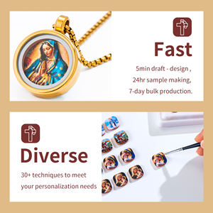 GIVELUCK Le pendentif généré par l'IA est devenu une réalité Bijoux personnalisés à l'IA en gros pour articles religieux - Product Image 4