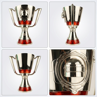 Trophée Esports Personnalisé avec Logo, Plaqué Argent, Style PMGC, avec Coffret Cadeau de Luxe, Vente en Gros Usine, Cadeaux de Gaming d'Élite pour le Moyen-Orient