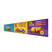 Pantalla LCD de Bajo Consumo para Montaje en Pared o Techo, Menú Digital, Señalización Digital, Publicidad, Uso en Interiores, Restaurantes, Comercios, Aeropuertos
