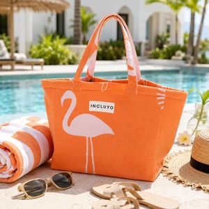 Sac fourre-tout en tissu éponge durable, impression graphique personnalisée, grande capacité, sac de pique-nique d'extérieur, respectueux de l'environnement - Product Image 3