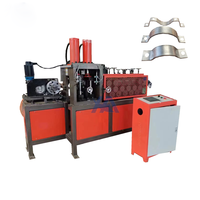 Precio de fábrica: Máquina de sujeción hidráulica CNC de alta precisión para la fabricación de abrazaderas de tubería, aros y tiras, con PLC, caja de engranajes y rodamientos.