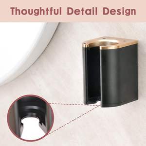 Support mural pour <span class=keywords><strong>Dyson</strong></span> Airwrap Styler, support de rangement pour <span class=keywords><strong>fer</strong></span> à <span class=keywords><strong>friser</strong></span> et accessoires, support de salle de bain - Product Image 3