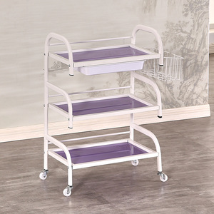 Manija de gabinete Multifuncional Tatuaje Cabello y herramientas de hospital Gabinete Estante de tres capas Herramientas Carros de salón Carritos Belleza - Product Image 5
