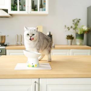 Gran oferta, venta al por mayor, redondo, fácil de limpiar, moderno, cuenco de cerámica para mascotas, cuenco para comida para perros y gatos - Product Image 2