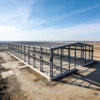 Bâtiment d'usine en structure acier Q355B Zhongyue, haute résistance, résistant aux tremblements de terre, pour usine de fabrication et entrepôt, durée de vie 50 ans