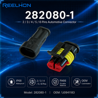 2 3 4 5 6 Pin Auto Connector 282080-1/282104-1/282087-1 Automotive Wire Harness Electric Terminal Plug Amp Nylon Housing