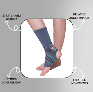 Support de cheville PRO Healthcare avec sangle élastique réglable pour soulager la douleur à la cheville, attelle de cheville pour la récupération des blessures sportives - Product Image 6