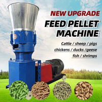 Pelletiseur 210 avec moteur diesel, petite machine à granulés d'aliments, machine à fabriquer des granulés, machine à granulés d'aliments diesel