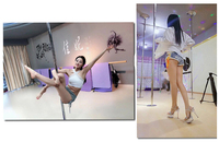 Strip-teaseuse de danse Portable, hauteur réglable, 45mm, Tube en acier, rotation et statique, pour le sport